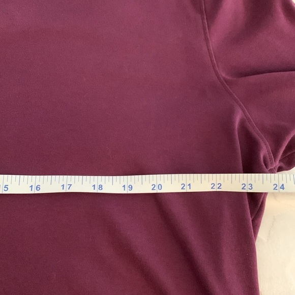 Men’s Untuckit Polo 100% Cotton Dark Purple/Burgundy Long Sleeve Shirt. Size. XL - Picture 6 of 8
